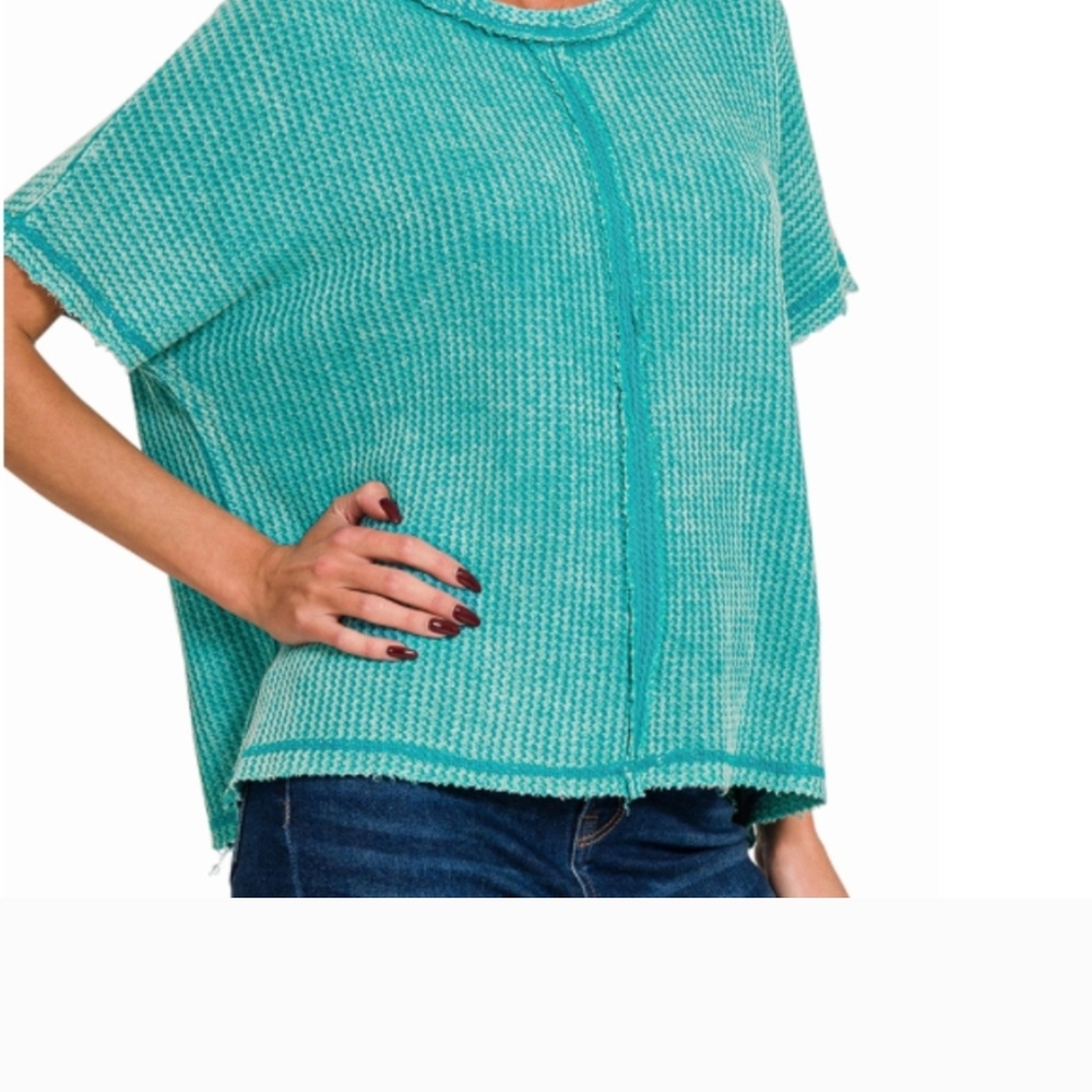 Chic Teal Knit Top